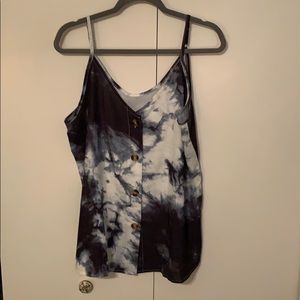 Blue tye dye tank